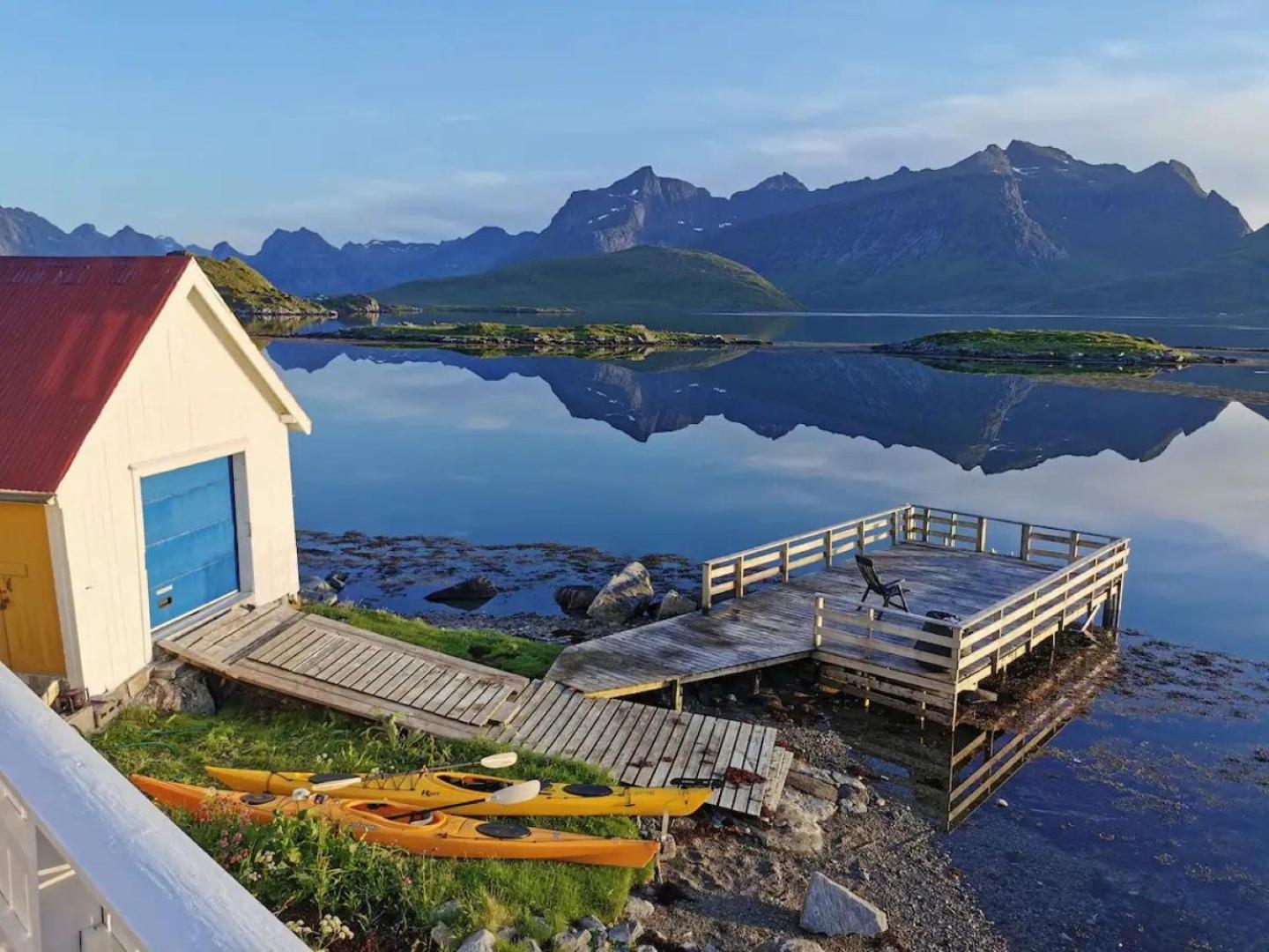 Panoramic Seaview Cabin For Two Persons By The Sea Hovdan Exteriör bild
