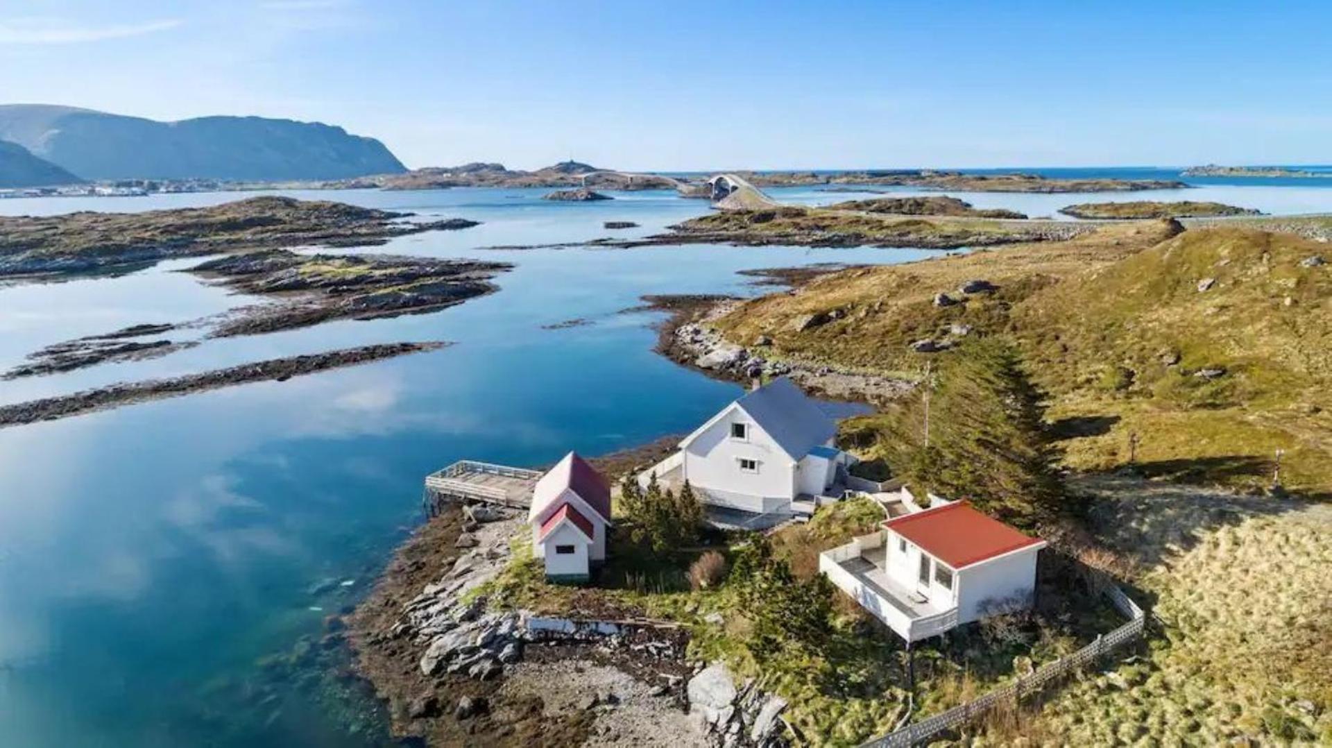 Panoramic Seaview Cabin For Two Persons By The Sea Hovdan Exteriör bild